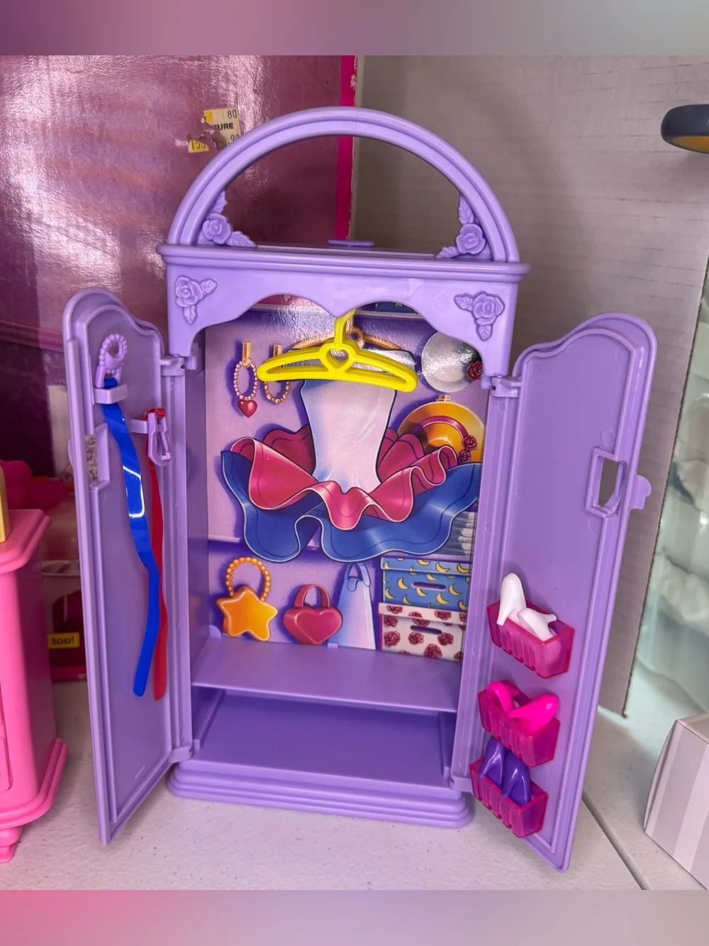 1994 Barbie Pink and Purple Bedroom Play Set